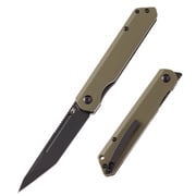 KANSEPT Prickle Flipper Knife Green G10 Handle (3.53''154CM Blade) Max Tkachuk Design-T1012T2