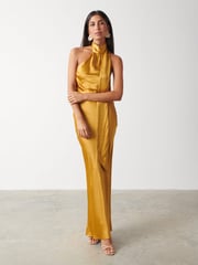 Chloé Scarf Maxi Dress - Saffron