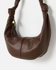 Callie Chocolate Brown Slouch Sling Bag | Oliver Bonas