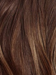 16” Chocolate Brown Balayage Scalp Hair Fill-Ins & Halo® Bundle (180g)
