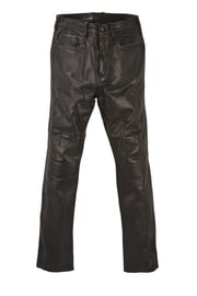 André Leon Talley Chrome Hearts Leather Pants