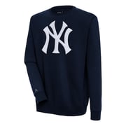 Men's New York Yankees  Antigua Navy Victory Crewneck Chenille Pullover Sweatshirt
