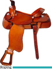 15" to 17" Dakota FQHB Roper Saddle 501