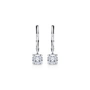 Chelsea Round Brilliant Leverback Earrings