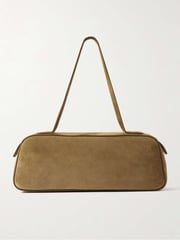 Simona suede shoulder bag - beige - One Size