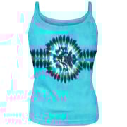 Sky Blue Juniors Tie-Dye Spaghetti Tank Top