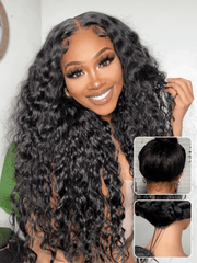 
    Down To $89| @crownmecutie New No Slip Water Wave Put on and Go Glueless Lace Human Hair Wigs 7x5 Byebye Knots Wig with Breathable Cap Beginner Friendly