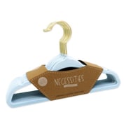 Rose Textiles - 10Pk Hangers With Gold Hook Blue