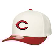 Men's Cincinnati Reds  Mitchell & Ness Cream Stretch-Snapback Hat