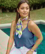 The Leah Linen Bra Top