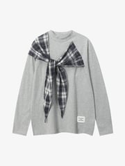 Vintage Bow Design Long-Sleeved T-Shirt