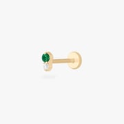 Stacked CZ Flatback Stud