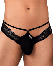 Candyman 99624 Alluring Lace Briefs Black