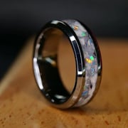 The Cosmic Glowstone Cremation Ring with Ashes