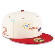 Men's Philadelphia Phillies New Era Cream/Red Micah Dreams x MLB Blank Canvas Limited Edition 59FIFTY Fitted Hat