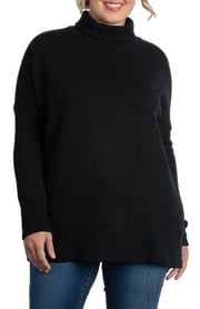 Paris Turtleneck Tunic Sweater - Plus