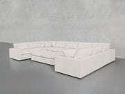 9-Seat Modular U-Sectional with Double Ottoman