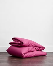 Berry Organic Cotton Percale Duvet Cover