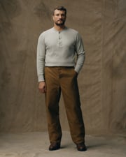 Oil Finish Double Tin Cloth Pants - Dark Tan