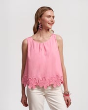 Zennia Flower Tank-Pink