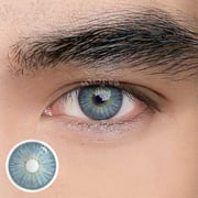 MYEYEBB New York II Appeal Blue Prescription Men Colored Contact Lenses