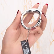 Ergonomic Steel, Gold or Rainbow cock ring