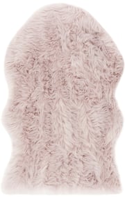 Faux Sheep Skin Rug - Luxurious Power Loomed Texture with Cozy 2.36" Pile Height for Any Space