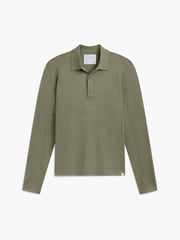 Men's Atlas Air Button Polo Sweater - Olive