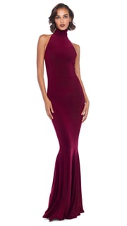 HALTER TURTLE FISHTAIL GOWN