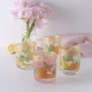 Vintage Vibe Double Old Fashioned Glasses Set of 4