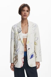 Blazer with strokes