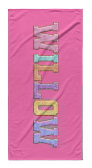 PERSONALIZED PATCHES PREMIUM BEACH TOWEL
