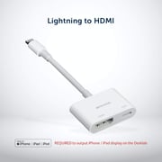 Apple MFi Certified iPhone / iPad Lightning to HDMI Adapter [REQUIRED for iPhone / iPad output]