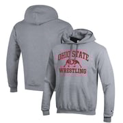 Ohio State Buckeyes Champion Wrestling Icon Pullover Hoodie - Gray