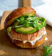 Wild Sockeye Salmon Burgers - 4 oz each 