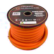 Alphasonik AW050P 0 Gauge Power Wire Roll 50 ft Orange