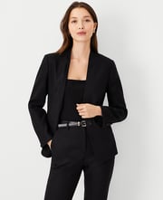 The Cutaway Blazer in Linen Twill