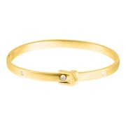 14k Gold Plated Belt Bangle Bracelet