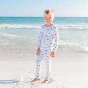 Long Sleeve Pajamas in Harbor