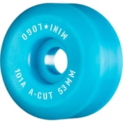 Mini Logo Skateboards A-Cut Blue Skateboard Wheels - 53mm 101a (Set of 4)
