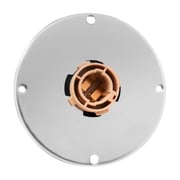 3.5" Watermelon Lens Stainless Steel Twist-On 1157 Bulb Socket Holder