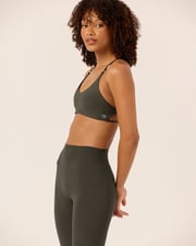 Serenity Chelsea Crop | Deep Olive