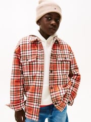 Kids' Fleece Check Overshirt