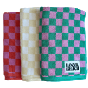 Checker Beach & Bath Towel