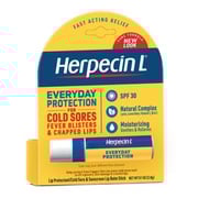 Herpecin L Lip Balm Stick, Cold Sores/Blisters/Chapped Lip Treatment, SPF 30 - 0.1 oz