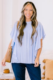 Joy And Jasmine Top, Blue