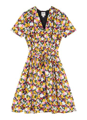 Barb Floral Daisy Print Tea Dress