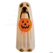 23 1/4 Light-Up Ghost Dog Blow Mold with C7 LED Halloween Decoration
