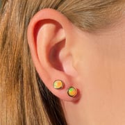 Ethiopian Opal Stud Earrings