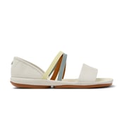 Right Nina Twins leather sandals white